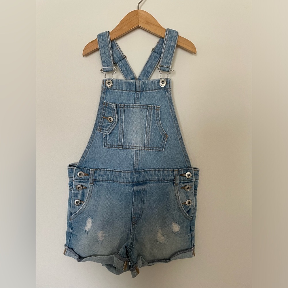 Zara shorts denim overalls size 9